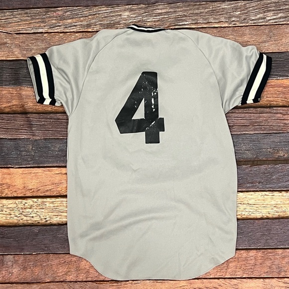 Vintage 1990s Caravan Transit Bus Gray Softball Baseball Sports Jersey - Picture 2 of 8